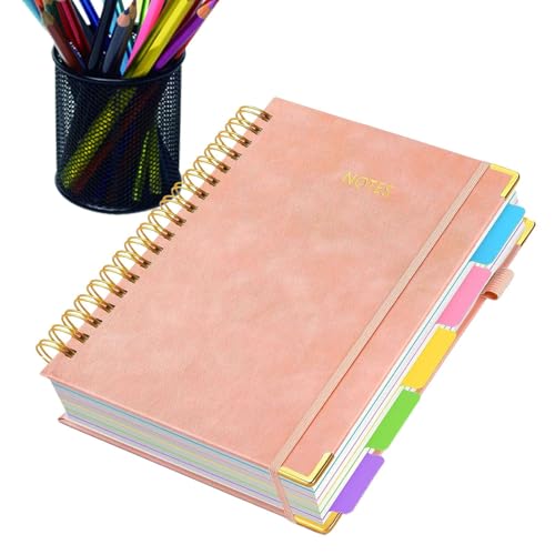 Generisch Spiralgebundenes Notizbuch - A5 Journal Notizbuch mit Entfernbarem Trennblatt,300 Seiten Notizblock für Schüler Lehrer Meeting College Studium Notizen Schule Zuhause Generisch Spiralgebundenes Notizbuch - A5 Journal Notizbuch mit Entfernbarem Trennblatt,300 Seiten Notizblock für Schüler Lehrer Meeting College Studium Notizen Schule Zuhause von Generisch