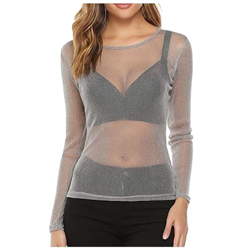 Generisch Spitzen Oberteile Damen-Party Outfit Y2k Sexy Oberteil Streetwear mit Netzstoff Netzoberteil Rave Outfit für Karneval Langarm Sexy Party Top Spitzenbody Fashion Generisch Spitzen Oberteile Damen-Party Outfit Y2k Sexy Oberteil Streetwear mit Netzstoff Netzoberteil Rave Outfit für Karneval Langarm Sexy Party Top Spitzenbody Fashion von Generisch