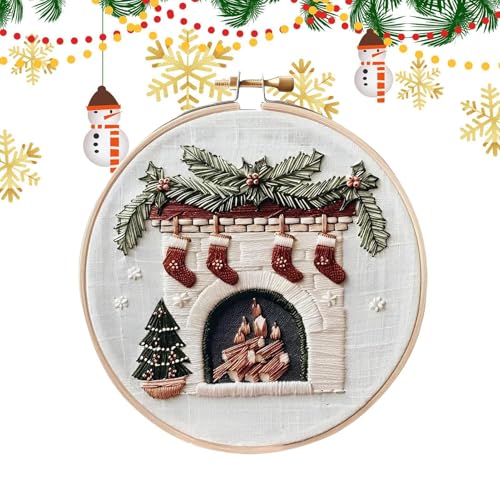 Generisch Stickset Weihnachten, Stickerei-Weihnachts-Sets für Erwachsene?Weihnachtsstich-Set mit Strumpfmuster - Stickerei Set Anfänger, Stiche-Stickset für DI Y Kunst, Handwerk, Sticken Generisch Stickset Weihnachten, Stickerei-Weihnachts-Sets für Erwachsene?Weihnachtsstich-Set mit Strumpfmuster - Stickerei Set Anfänger, Stiche-Stickset für DI Y Kunst, Handwerk, Sticken von Generisch