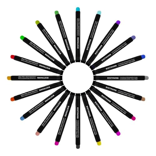 Generisch Stofflackmarkierungen, permanente Stoffmarkierungen, 20 Farben Unauslöschlicher Textilstift Set, Feines Schreibwerkzeug, Schulbedarf, Kunstwerkzeug zum Zeichnen Generisch Stofflackmarkierungen, permanente Stoffmarkierungen, 20 Farben Unauslöschlicher Textilstift Set, Feines Schreibwerkzeug, Schulbedarf, Kunstwerkzeug zum Zeichnen von Generisch