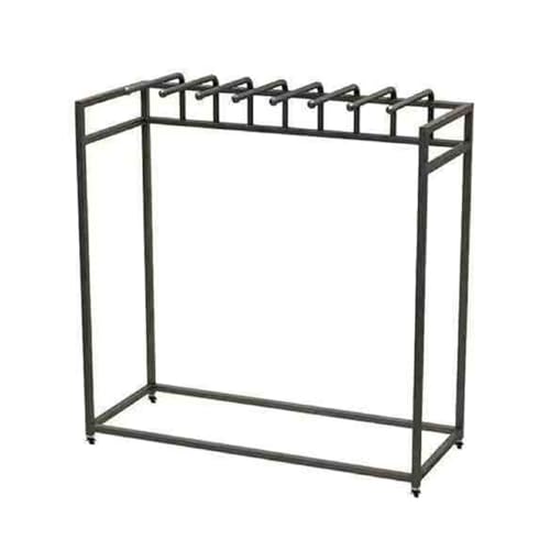 Generisch Stoffrollen-Aufbewahrungsregal, Tapeten-Kleiderständer, beweglicher Organizer-Halter aus Metall, für Tapetenstoffspulen, Tragkraft 100 kg (Schwarz, L-150 cm) von Generisch