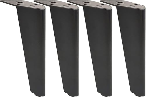Generisch Stützbeine aus Metall for Couchtischbeine/Sofabeine/TV-Schrankbeine/Bettseiten-Möbelbeine, 4-teilig, tragend bis 400 Pfund(B) von Generisch