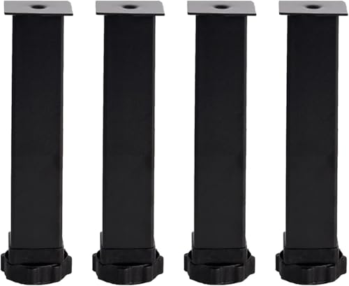 Generisch T-förmige, einziehbare Möbelbeine, verstellbare Bettfüße, schwere Lattenstützbeine for die Mittelbettlatte for Bettrahmen, 4er-Set(B,25CM) von Generisch