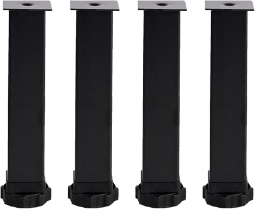 Generisch T-förmige, einziehbare Möbelbeine, verstellbare Bettfüße, schwere Lattenstützbeine for die Mittelbettlatte for Bettrahmen, 4er-Set(B,30CM) von Generisch