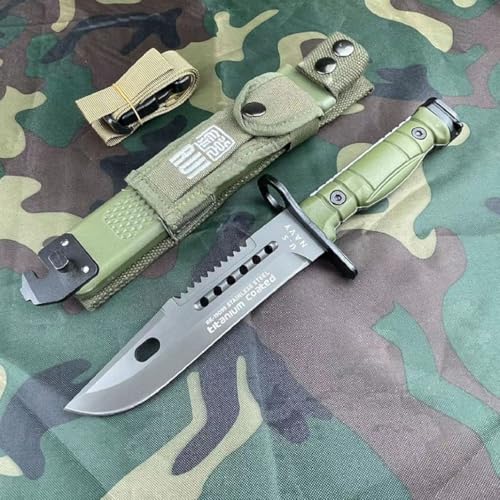 Generisch TEERMA AW8 - Integriertes geschmiedetes gerades Messer im Freien mit fester Klinge, Überlebensmesser, Perfektes Bushcraft Messer Outdoor,Jagdmesser Generisch TEERMA AW8 - Integriertes geschmiedetes gerades Messer im Freien mit fester Klinge, Überlebensmesser, Perfektes Bushcraft Messer Outdoor,Jagdmesser von Generisch