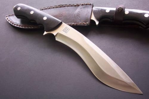 Generisch TEERMA CS1 Integriertes geschmiedetes gerades Messer im Freien mit fester Klinge, Überlebensmesser, Jagdmesser von Generisch