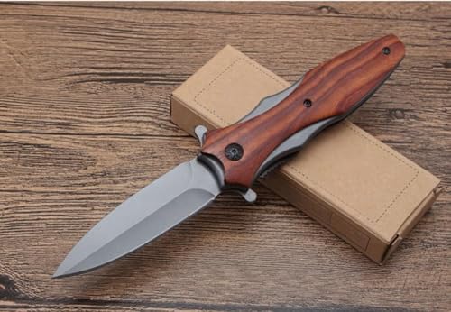 TEERMA DA8 - Integriertes geschmiedetes gerades Messer im Freien mit fester Klinge, Überlebensmesser, Perfektes Bushcraft Messer Outdoor,Jagdmesser von Generisch