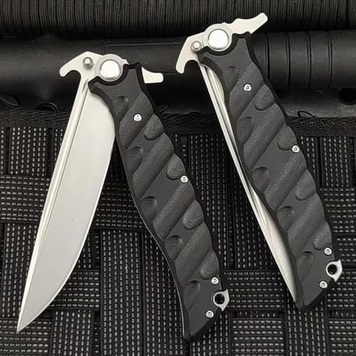Generisch TEERMA GN4 - Integriertes geschmiedetes gerades Messer im Freien mit fester Klinge, Überlebensmesser, Perfektes Bushcraft Messer Outdoor,Jagdmesser von Generisch