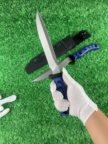Generisch TEERMA WG3 Integriertes geschmiedetes gerades Messer im Freien mit fester Klinge, Überlebensmesser, Jagdmesser Generisch TEERMA WG3 Integriertes geschmiedetes gerades Messer im Freien mit fester Klinge, Überlebensmesser, Jagdmesser von Generisch
