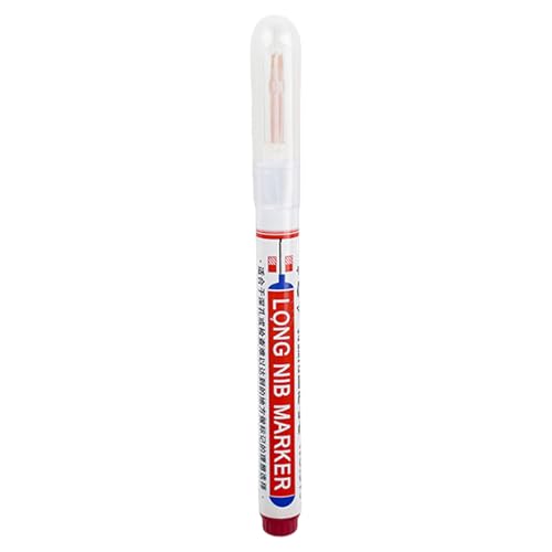 Generisch Tiefes Lochmarker, langer Tippmarker | Langer Nased Marker - Wasserdichte schnelle, trockene Multi -Zweck -Carpenter -Hardware -Werkzeug für Möbelholzschweißen für Möbel von Generisch