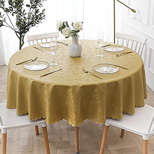 Generisch Tisch Decke Wasserabweisend Lotuseffekt Heat-Resistant Tablecloth with Stain Protection, Easy Care, Gold Color, 180 cm Round Diameter Generisch Tisch Decke Wasserabweisend Lotuseffekt Heat-Resistant Tablecloth with Stain Protection, Easy Care, Gold Color, 180 cm Round Diameter von Generisch