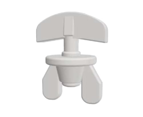 Generisch Universal Stopper für Gardinen und Vorhänge, Kunststoff, Weiß, 4-6 mm Laufkanal (20, Weiss) von Generisch