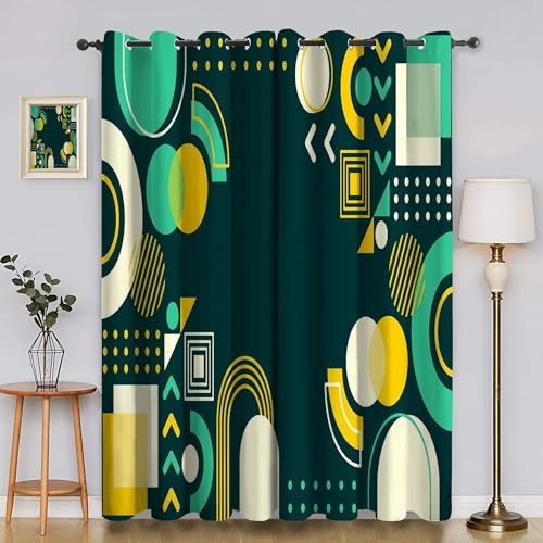 Generisch Verdunklungsvorhänge Kunst, Vorhang Blickdicht Grafikcollage Vorhänge mit öSen 2er Set für Schlafzimmer Kinderzimmer, Deko Gardinen Wohnzimmer - B140 x H220 cm aA4030 Generisch Verdunklungsvorhänge Kunst, Vorhang Blickdicht Grafikcollage Vorhänge mit öSen 2er Set für Schlafzimmer Kinderzimmer, Deko Gardinen Wohnzimmer - B140 x H220 cm aA4030 von Generisch