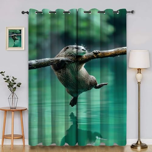 Generisch Verdunklungsvorhänge Tiere, Vorhang Blickdicht Faultier Vorhänge mit öSen 2er Set für Schlafzimmer Kinderzimmer, Deko Gardinen Wohnzimmer - B140 x H200 cm aA2413 Generisch Verdunklungsvorhänge Tiere, Vorhang Blickdicht Faultier Vorhänge mit öSen 2er Set für Schlafzimmer Kinderzimmer, Deko Gardinen Wohnzimmer - B140 x H200 cm aA2413 von Generisch