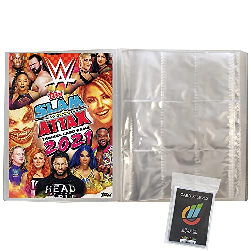 Generisch WWE Slam Attax 2021 - Trading Cards - 1 Leere Sammelmappe + 40 Collect-it Hüllen Sleeves Generisch WWE Slam Attax 2021 - Trading Cards - 1 Leere Sammelmappe + 40 Collect-it Hüllen Sleeves von Generisch