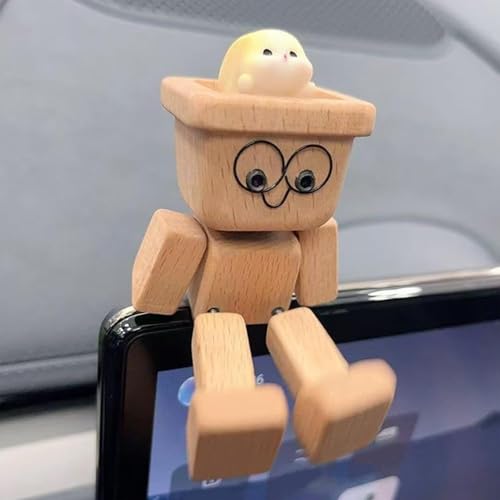 Generisch Wackelnder Holzfigur Männchen, 8x5cm, Kreative Dekoration Mit Zitternden Füßen Für Das Armaturenbrett Im Auto, Schreibtischdekoration Aus Holz Generisch Wackelnder Holzfigur Männchen, 8x5cm, Kreative Dekoration Mit Zitternden Füßen Für Das Armaturenbrett Im Auto, Schreibtischdekoration Aus Holz von Generisch