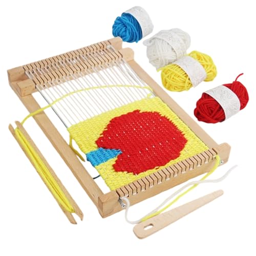 Generisch Web-Kit, Aktivität Von Eltern Kinderbindungen, 29 X 19 X 3 Cm, Di-Y-Handwerksbedarf, Handwerkholzgarne Mit Häkelstickwerkzeugen Mit Farbenfrohen Garnen Für Anfänger & Kinder Generisch Web-Kit, Aktivität Von Eltern Kinderbindungen, 29 X 19 X 3 Cm, Di-Y-Handwerksbedarf, Handwerkholzgarne Mit Häkelstickwerkzeugen Mit Farbenfrohen Garnen Für Anfänger & Kinder von Generisch