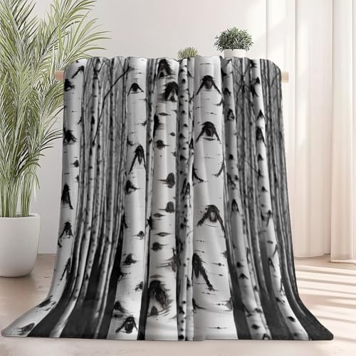 Generisch Weiche Kuscheldecke 100 x 130 cm fürs Kinderbett, Abstrakt Fotografie Baumstamm Thema Kuscheldecke Leichter Plüschstoff für Sofa Couch Schlafzimmer Wohnzi - Weiß Schwarz Generisch Weiche Kuscheldecke 100 x 130 cm fürs Kinderbett, Abstrakt Fotografie Baumstamm Thema Kuscheldecke Leichter Plüschstoff für Sofa Couch Schlafzimmer Wohnzi - Weiß Schwarz von Generisch
