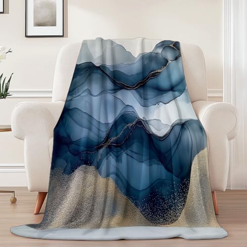 Generisch Weiche Kuscheldecke 100 x 130 cm fürs Kinderbett, Abstrakt Linien Marmorlinien Thema Kuscheldecke Leichter Plüschstoff für Sofa Couch Schlafzimmer Wohnzi - Dunkelblau Generisch Weiche Kuscheldecke 100 x 130 cm fürs Kinderbett, Abstrakt Linien Marmorlinien Thema Kuscheldecke Leichter Plüschstoff für Sofa Couch Schlafzimmer Wohnzi - Dunkelblau von Generisch
