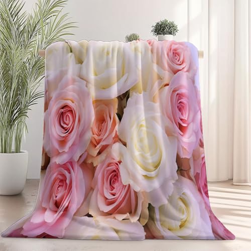 Generisch Weiche Kuscheldecke 130 x 150 cm fürs Kinderbett, Blumen Nahaufnahme Rose Thema Kuscheldecke Leichter Plüschstoff für Sofa Couch Schlafzimmer Wohnzi - Rosa Generisch Weiche Kuscheldecke 130 x 150 cm fürs Kinderbett, Blumen Nahaufnahme Rose Thema Kuscheldecke Leichter Plüschstoff für Sofa Couch Schlafzimmer Wohnzi - Rosa von Generisch