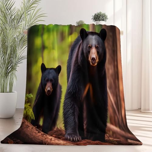Generisch Weiche Kuscheldecke 220 x 240 cm fürs Kinderbett, Fotografie Bär Wald Thema Kuscheldecke Leichter Plüschstoff für Sofa Couch Schlafzimmer Wohnzi - Dunkelbraun Generisch Weiche Kuscheldecke 220 x 240 cm fürs Kinderbett, Fotografie Bär Wald Thema Kuscheldecke Leichter Plüschstoff für Sofa Couch Schlafzimmer Wohnzi - Dunkelbraun von Generisch
