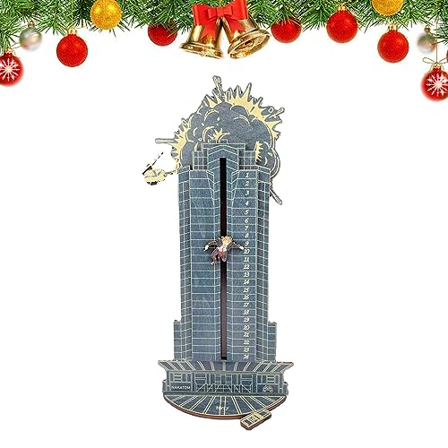 Generisch Weihnachts-Countdown-Kalender - Adventskalender aus Holz,with Hans Gruber Falling Off Plaza Desktop Calendar Die Hard Calendar for Tabletop von Generisch