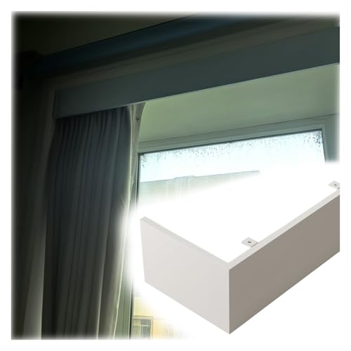 Generisch Weißer dekorativer Vorhangkastenvolant – 3 bis 30 Fuß Deckenvorhang-Querbehang/Schallwand/Rahmen für Fenster, Keine Schiene erforderlich, stilvolle Gardinenstangenabdeckung (7,8 m/25,6 Fuß) Generisch Weißer dekorativer Vorhangkastenvolant – 3 bis 30 Fuß Deckenvorhang-Querbehang/Schallwand/Rahmen für Fenster, Keine Schiene erforderlich, stilvolle Gardinenstangenabdeckung (7,8 m/25,6 Fuß) von Generisch