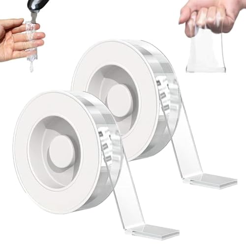 Generisch Whateveri Tape - Extra Großes Doppelseitiges Klebeband, Klare Und Widerstandsfähige Klebebänder, Stärker Als Nägel, Seitliche Klebebänder Heavy Duty, Mehrzweckmontage (2PCS,39.4in/1m) von Generisch