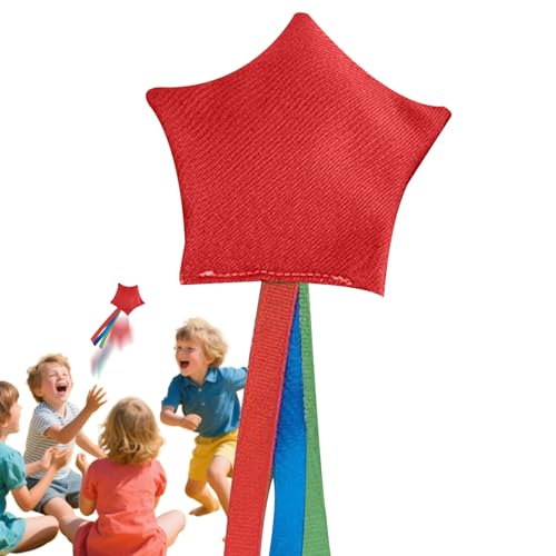 Generisch Wurf-Säckchen Für Kinder | Kleine Wurfsäckchen Im Stern-Design,Wurfspielzeug Mit Bändern, Wurfgewichte Für Karneval Camping Unterricht Indoor-Spiel Outdoor Freizeit Sport von Generisch