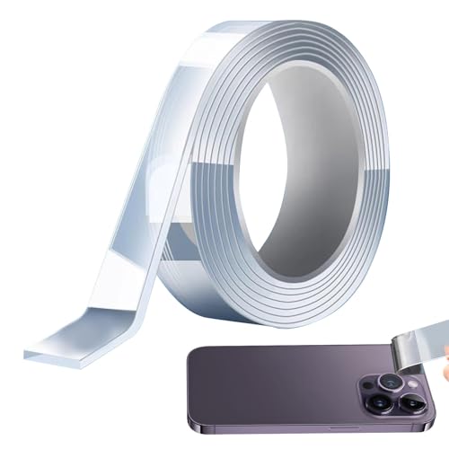 Generisch Zweiseitiges Klebeband, transparentes Nanotechnologie-Rollenklebeband | Abnehmbares Montageband, wasserfestes, transparentes Klebeband für Poster, Keramik, Wände Generisch Zweiseitiges Klebeband, transparentes Nanotechnologie-Rollenklebeband | Abnehmbares Montageband, wasserfestes, transparentes Klebeband für Poster, Keramik, Wände von Generisch
