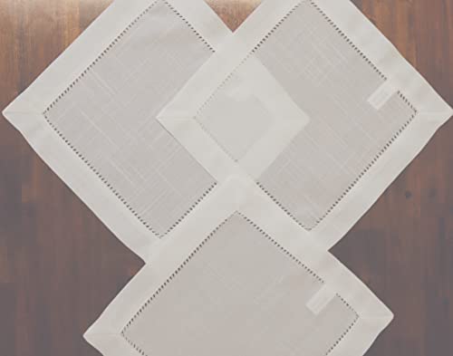 Generisch deckchen 30x30 3er Packung mit handgemachter Hohlsaum (30x30) von Generisch
