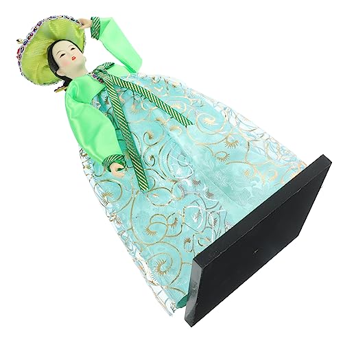Generisch handgefertigte Puppe Figuren traditionelle Puppe Miniatur Mädchen wohnungsdeko wohnaccessoires Koreanische Kunsthandwerk Tischplatte koreanische Puppe Desktop-Puppendekor Green Generisch handgefertigte Puppe Figuren traditionelle Puppe Miniatur Mädchen wohnungsdeko wohnaccessoires Koreanische Kunsthandwerk Tischplatte koreanische Puppe Desktop-Puppendekor Green von Generisch