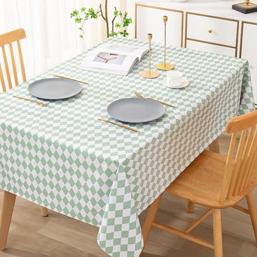 Generisch wasserdichte PVC-Tischdecke, Wiederverwendbare Tischabdeckung Schutz Für Parteien Hochzeiten Küche Tischdekoration(100x160cm(39x63inch), C) von Generisch