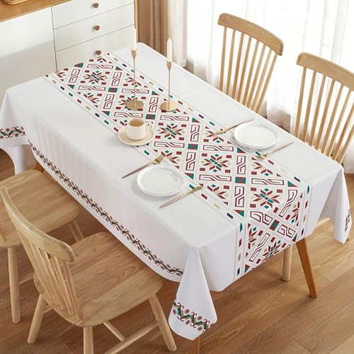 Generisch wasserdichte PVC-Tischdecke, Wiederverwendbare Tischabdeckung Schutz Für Parteien Hochzeiten Küche Tischdekoration(140x200cm(55x79inch), N) von Generisch