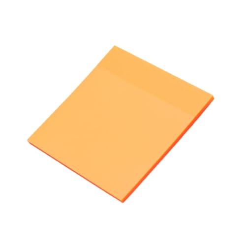 GenerischTransparente Haftnotizen,Selbstklebendes Transparent Sticky Notes,Wasserfest Haftnotizzettel Set,Wiederbeschreibbar Klebezettel,für (Orange, One Size) von Generisch