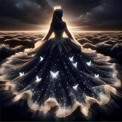Generish DIY 5D Diamond Painting Mädchen mit wunderschönem Kleid, Schönheit Diamant Malerei Kit Voll Runde Bohrer Malen nach Zahlen Malerei Stickerei Kreuzstich Zuhause Wand Dekoration 40x40cm Generish DIY 5D Diamond Painting Mädchen mit wunderschönem Kleid, Schönheit Diamant Malerei Kit Voll Runde Bohrer Malen nach Zahlen Malerei Stickerei Kreuzstich Zuhause Wand Dekoration 40x40cm von Generisch
