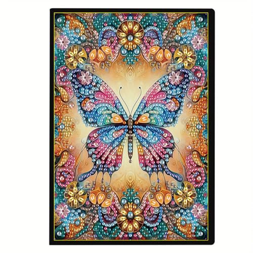 Generish Diamond Painting Vintage Notizbuch,Schmetterling 50 Seiten Kunstleder Blanko Tagebuch,Tagebuch mit exquisitem Musterdesign,Tagebuch Leder,Skizzenbuch,Größe A5 Generish Diamond Painting Vintage Notizbuch,Schmetterling 50 Seiten Kunstleder Blanko Tagebuch,Tagebuch mit exquisitem Musterdesign,Tagebuch Leder,Skizzenbuch,Größe A5 von Generisch