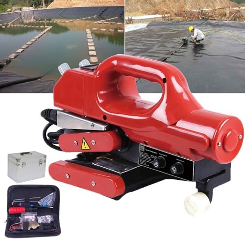 Geomembran-Schweißgerät – 800 W Heißkeilschweißgerät zum Abdichten von HDPE, EVA, PVC-Membranen (0,2–2,0 mm Dicke) – ideal für Nahtschweißen und Abdichtungsanwendungen von Generisch