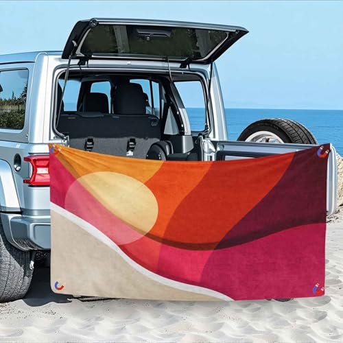 Geometrisch Magnetisches Badetuch - 200 x 145 cm, Abstrakt Rund Modern Strandtuch für Strand, Schwimmen, Sandfrei & Schnelltrocknend Strandhandtuch Handtuch mit Magnetverschluss Geometrisch Magnetisches Badetuch - 200 x 145 cm, Abstrakt Rund Modern Strandtuch für Strand, Schwimmen, Sandfrei & Schnelltrocknend Strandhandtuch Handtuch mit Magnetverschluss von Generisch