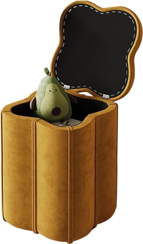 Gepolsterter Ottoman-Fußhocker mit Deckel für Wohnzimmer, Schlafzimmer, Eingangsbereich, Arbeitszimmer, Flur – Samtstoff, maximale Traglast 150 kg Gepolsterter Ottoman-Fußhocker mit Deckel für Wohnzimmer, Schlafzimmer, Eingangsbereich, Arbeitszimmer, Flur – Samtstoff, maximale Traglast 150 kg von Generisch