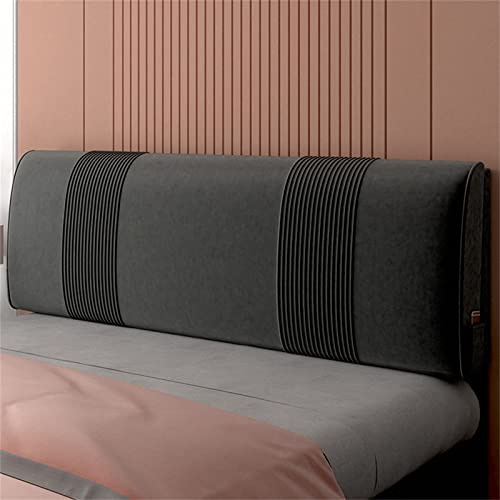 Gepolstertes Kopfteil aus Fleecestoff für Queen-Size-Bett, schalldicht, abziehen und aufkleben, Kopfteile für Schlafsaal, Bett, Bank, Schlafzimmer, volle Größe, 180 cm, ohne Kopfteil von Generisch