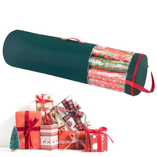 Geschenkpapier Aufbewahrung - Geschenkpapier Organizer | Aufbewahrungstasche | Geschenkpapierrollen | Weihnachtsgeschenkpapier | Weihnachts-Geschenkpapier-Aufbewahrungstasche Aufbewahrung von Generisch