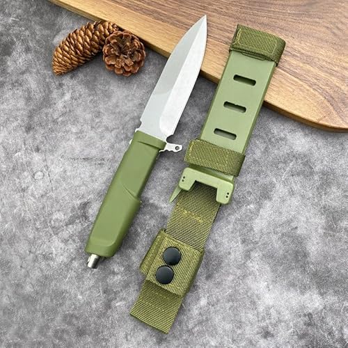 Geschmiedetes Gerades Messer im Freien mit fester Klinge, Überlebensmesser, Perfektes Bushcraft Messer Outdoor Jagdmesser aus 440 Stahl, Premium Survival Messer füR Camping, Wandern von Generisch