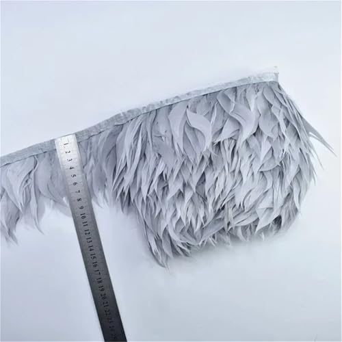 Geschreddertes Feder-Fransenband auf Band, 10 cm breit, 10 cm breit, weiches Federband, erhältlich in 1 m, 5 m, 10 m Länge, zum Nähen von Kleidung und DIY-Dekoration Geschreddertes Feder-Fransenband auf Band, 10 cm breit, 10 cm breit, weiches Federband, erhältlich in 1 m, 5 m, 10 m Länge, zum Nähen von Kleidung und DIY-Dekoration von Generisch