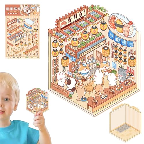 Gestalten Sie Ihre eigenen Szenen-Aufkleber, 3D-Effekt, Handkonto-Aufkleber – Erstellen Sie Ihre eigenen Szenen-Aufkleber, Scrapbooking-Dekorationswerkzeug für Kinder und Erwachsene Gestalten Sie Ihre eigenen Szenen-Aufkleber, 3D-Effekt, Handkonto-Aufkleber – Erstellen Sie Ihre eigenen Szenen-Aufkleber, Scrapbooking-Dekorationswerkzeug für Kinder und Erwachsene von Generisch