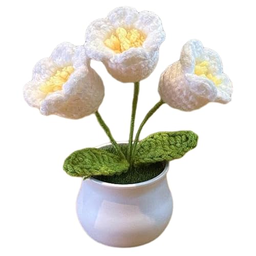Gestrickte Blumen - Häkelblumen | Emotionale Unterstützung Pflanze | Handgemachte Häkelpflanze Topfpflanzen | Dekorative Häkelpflanzen Topfpflanzen Sonnenblume Häkeln für Freunde, Möbel, Auto Gestrickte Blumen - Häkelblumen | Emotionale Unterstützung Pflanze | Handgemachte Häkelpflanze Topfpflanzen | Dekorative Häkelpflanzen Topfpflanzen Sonnenblume Häkeln für Freunde, Möbel, Auto von Generisch
