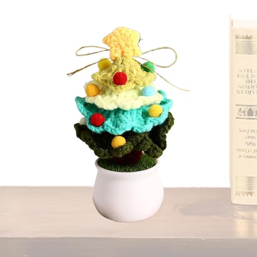 Gestrickte Kunstblumen - Kreative Tragbare Gestrickte Ornament Häkelblumen - Festlich Häkeln Weihnachtsbaum Künstliche Blumen Handgefertigt für Weihnachten Gestrickte Kunstblumen - Kreative Tragbare Gestrickte Ornament Häkelblumen - Festlich Häkeln Weihnachtsbaum Künstliche Blumen Handgefertigt für Weihnachten von Generisch