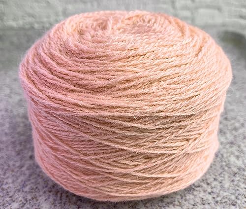 Gewicht 100g. 100% Wollgarn für die Strickmaschine, ca.400m/100g, HÖCHES QUALITET!!, NATUR PRODUKT!, SEHER WEICH!!, WIR ARBEITEN DIREKT MIT HERSTELLER! (HELL ROSE) von Generisch