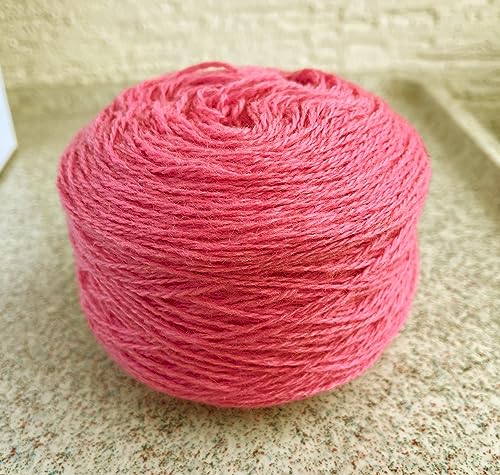 Gewicht 100g. 100% Wollgarn für die Strickmaschine, ca.400m/100g, HÖCHES QUALITET!!, NATUR PRODUKT!, SEHER WEICH!!, WIR ARBEITEN DIREKT MIT HERSTELLER! (ROSE) von Generisch