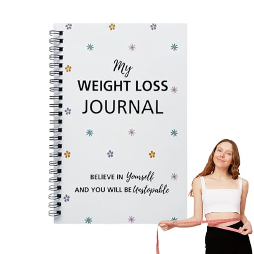 Gewichtsverlustplaner - Food Journal Für Gewichtsverlust Und Fitness | Fitness Tracker Notebook, Health Tracker -Notebook, Wellnessplaner, Diät- Und Nutzungsschichtbuch Für Frauen, Mahlzeiten, Bewegun von Generisch